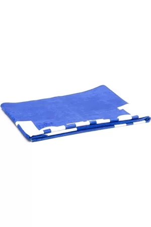 Rhude Oversized logo-print towel - Blue