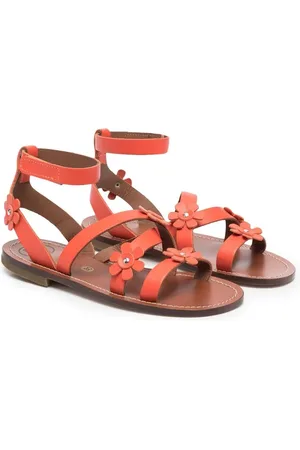 PèPè Rouge floral appliqué sandals