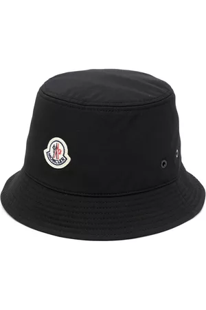 Moncler Women Hats - Logo-patch bucket hat - Black