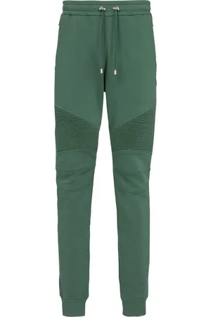 Balmain Monogram Joggers Pants, Khaki