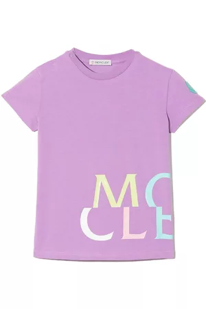 Moncler Logo-print short sleeved T-shirt - Purple