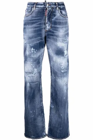 Dsquared2 High-waisted tie-dye jeans