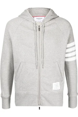Thom Browne 4-Bar zip-up hoodie