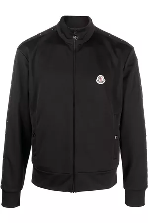 Moncler Stud-embellished zipped jacket - Black