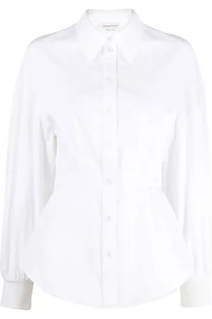 Alexander McQueen Cocoon-sleeve cotton shirt - White