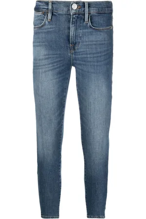 Frame Distressed-effect denim jeans