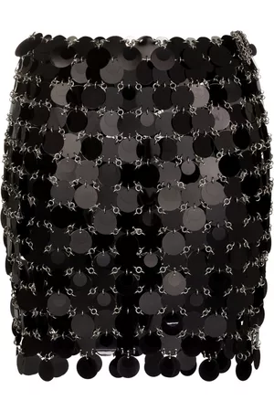 Paco rabanne Women Sequin Mini Skirts - Sequin embellished mini skirt - Black