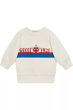 Gucci Logo-print long-sleeve sweatshirt - White