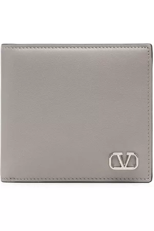 VALENTINO GARAVANI Men Wallets - VLogo plaque bi-fold wallet - Grey