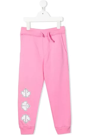 Dsquared2 Sweatpants - Logo-print cotton track pants - Pink