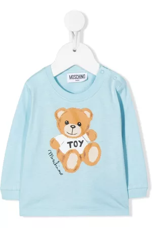 Moschino Tops - Teddy Bear print top - Blue