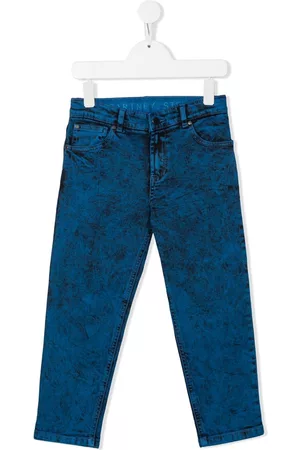 Stella McCartney Boys Straight Jeans - Washed straight-leg jeans - Blue