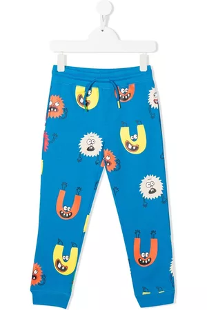 Stella McCartney Sweatpants - Monster-print track pants - Blue