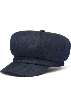 Prada Logo-plaque denim cap