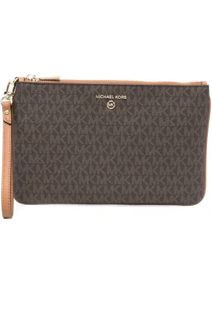 Michael Kors monogram-pattern Clutch Bag - Farfetch