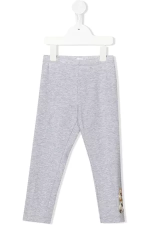 MONNALISA Girls Pants - Chipmunk-print track trousers - Grey