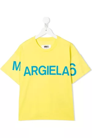 Maison Margiela Logo-print short-sleeve T-shirt - Yellow