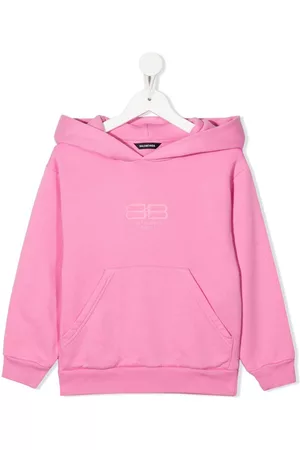 Balenciaga Boys Hoodies - BB Paris Icon cotton hoodie - Pink
