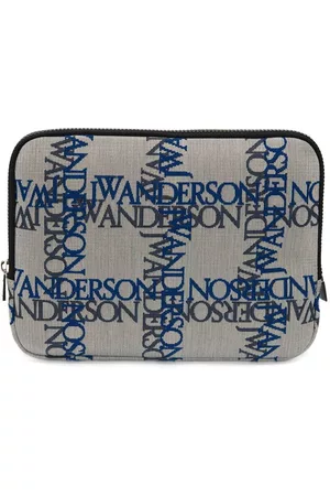 J.W.Anderson Logo-print iPad pouch - White