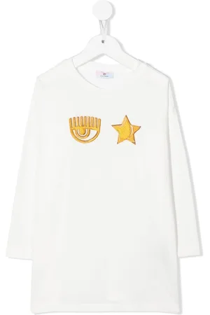 Chiara Ferragni Logo-embroidered long-sleeve T-shirt