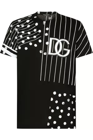 Dolce & Gabbana Multi-print DG logo T-shirt - Black