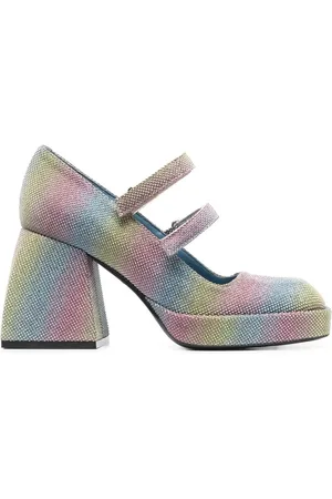 NODALETO Bulla Babies rainbow sparkle pumps