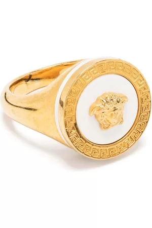 VERSACE Men Gold Rings - Medusa plaque ring - Gold