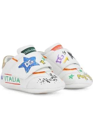 Dolce & Gabbana Graffiti-print touch-strap sneakers