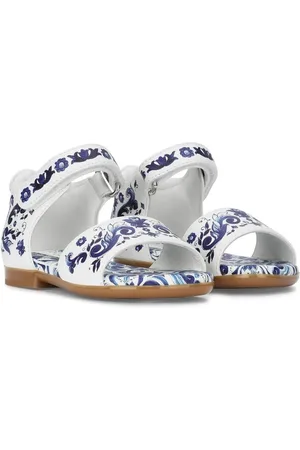 Dolce & Gabbana Majolica-print leather sandals