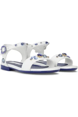 Dolce & Gabbana Rhinestone-embellished leather sandals