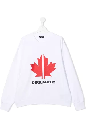 Dsquared2 Hoodies - TEEN logo-print sweatshirt - White