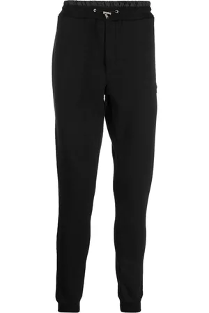 Philipp Plein Men Sweatpants - Logo-patch track pants - Black