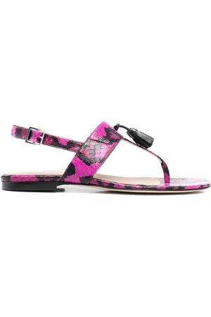Scarosso Emma snakeskin-effect sandals