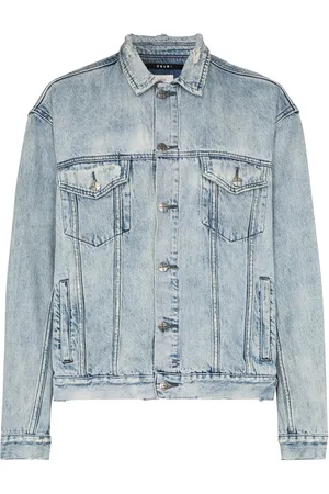 KSUBI Acid-wash distressed denim jacket