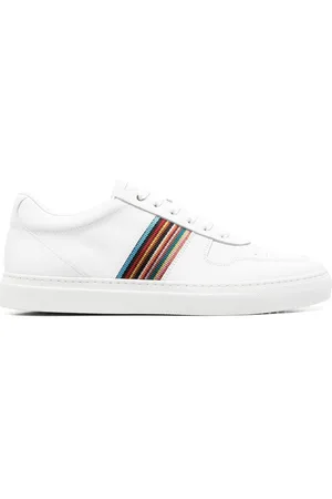 Paul Smith Fermi artist-stripe leather sneakers
