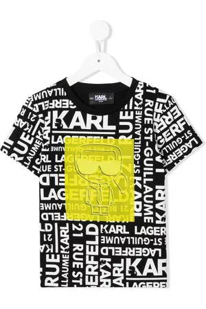 Karl Lagerfeld Boys T-Shirts - Logo crew-neck T-shirt - Black