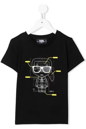 Karl Lagerfeld Boys T-Shirts - Karl motif crew-neck T-shirt - Black