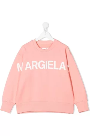 Maison Margiela Logo-print cotton sweatshirt - Pink
