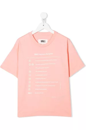 Maison Margiela Graphic-print short-sleeve T-shirt - Pink