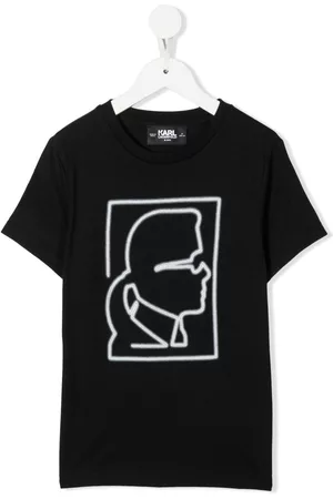 Karl Lagerfeld Boys T-Shirts - Karl-print organic cotton T-shirt - Black