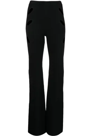 DION LEE Lock slit-detail trousers