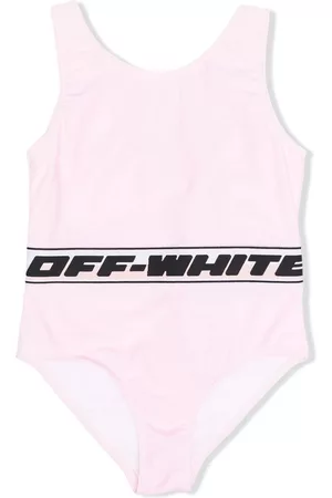 OFF-WHITE Girls Swimsuits - Logo-tape detailing swimsuit - Pink