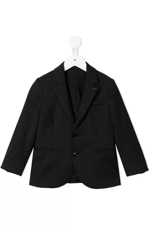 Emporio Armani Suits - Single-breasted wool suit - Black