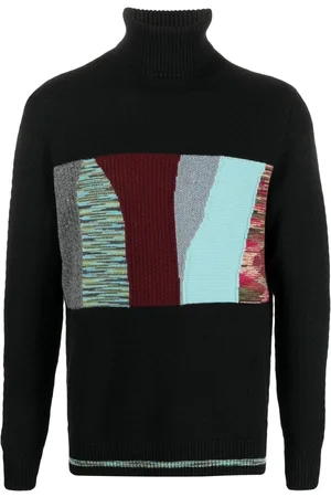 Missoni Patchwork-motif roll neck jumper