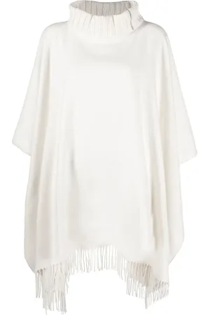 Fabiana Filippi Roll-neck knitted poncho