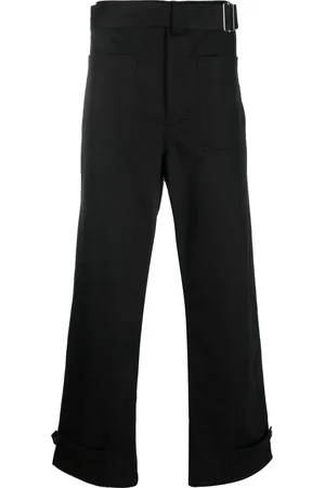 Alexander McQueen Buckled four-pocket straight trousers
