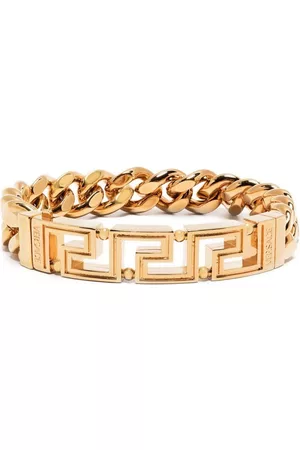 VERSACE Men Chain Bracelets - Greca chain bracelet - Gold