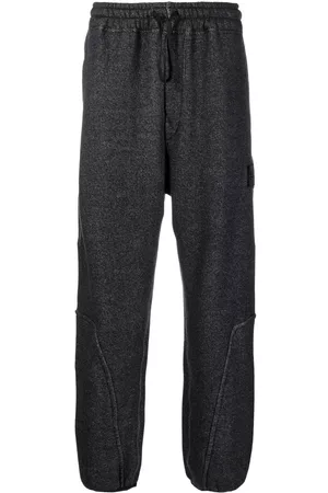 Stone Island Men Wide Leg Pants - Wide leg track pants - Black