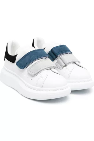 Alexander McQueen Oversized colourblock touch-strap sneakers - White