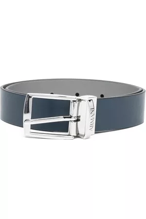 Emporio Armani Belts - Faux-leather buckle belt - Blue
